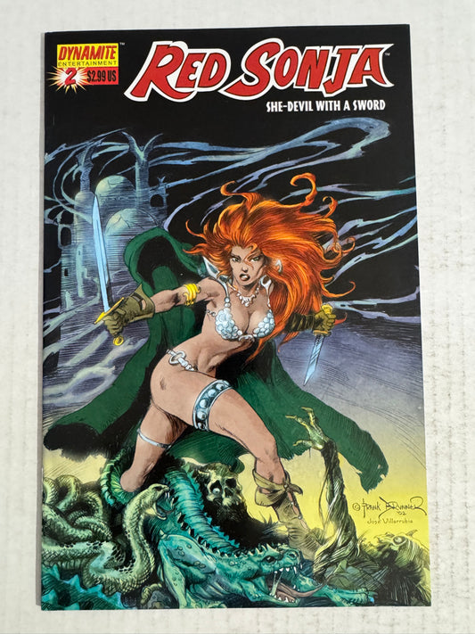 RED SONJA #2 VF Frank Brunner Variant