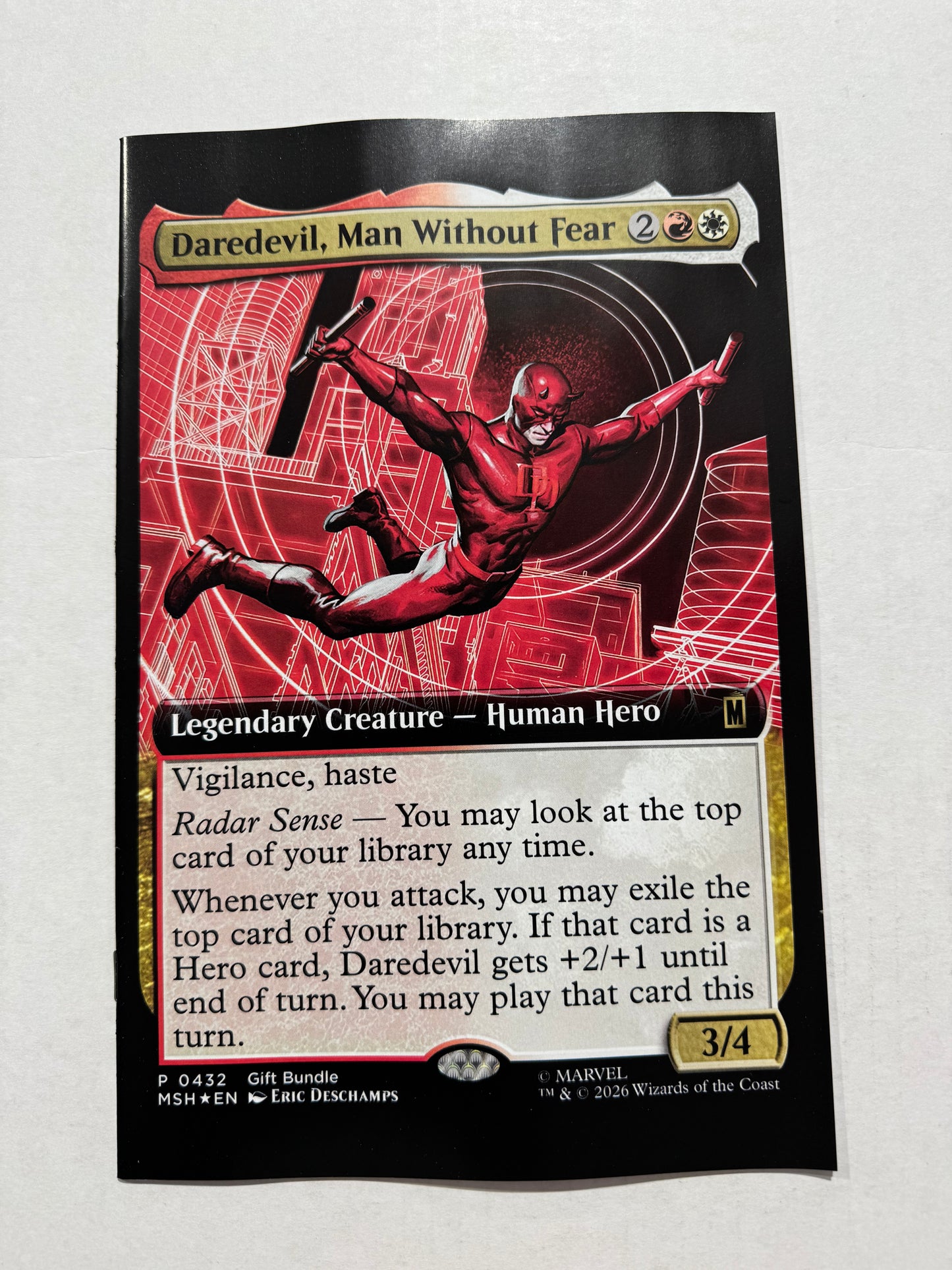 DAREDEVIL #4 Vol 9 NM Magic The Gathering Variant