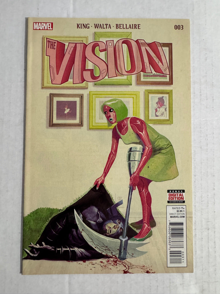 THE VISION #3 Vol 2 NM Mike Del Mundo Cover