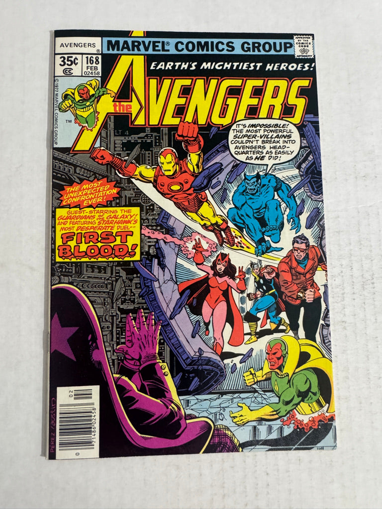 AVENGERS #168 NM- George Perez Cover