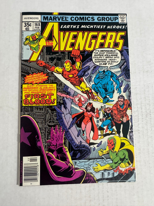 AVENGERS #168 NM- George Perez Cover