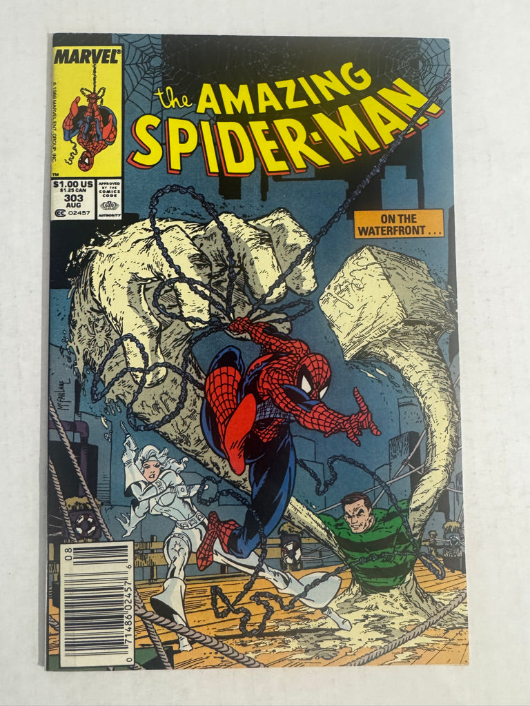 AMAZING SPIDER-MAN #303 VF/NM Todd McFarlane Cover MARK JEWELERS NEWSSTAND