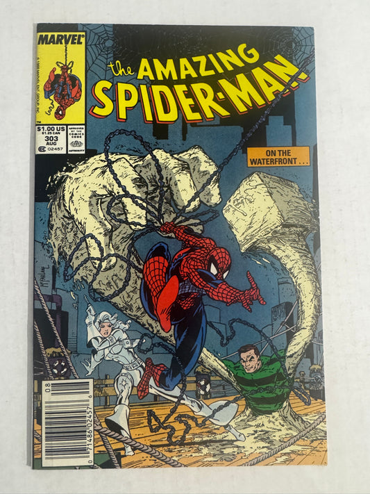 AMAZING SPIDER-MAN #303 VF/NM Todd McFarlane Cover MARK JEWELERS NEWSSTAND