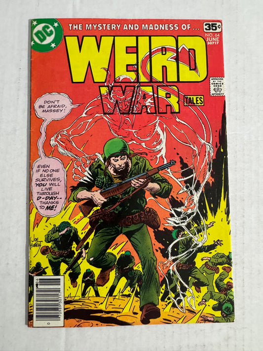 WEIRD WAR TALES #64 FN Joe Kubert Cover