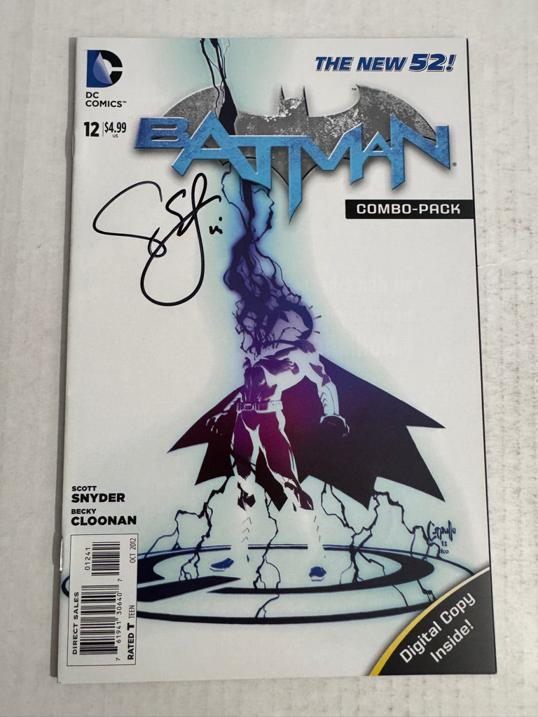 BATMAN #12 Vol 2 NM- Greg Capullo Combo Variant SIGNED by Scott Snyder