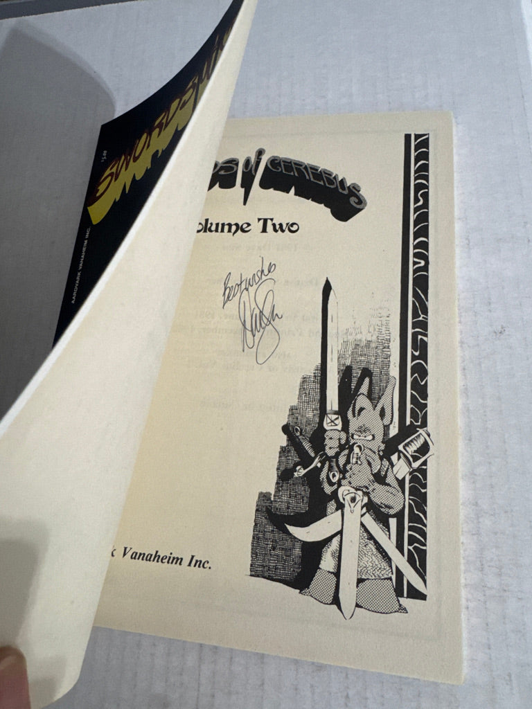 SWORDS OF CEREBUS Vol 2 2nd Print NM  SIGNED by Dave Sim
