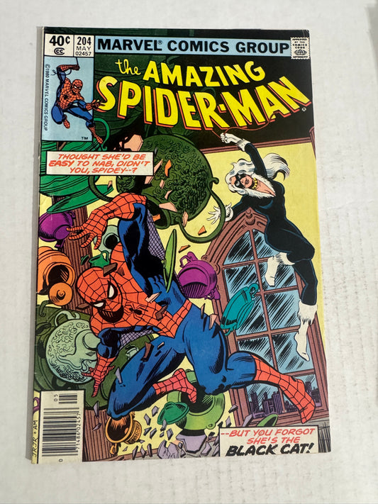 AMAZING SPIDER-MAN #204 FN- NEWSSTAND