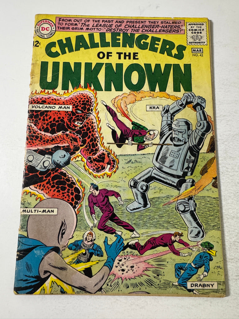 CHALLENGERS OF THE UNKNOWN #42 GD- 1ST APPEARANCE