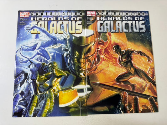 ANNIHILATION HERALDS OF GALACTUS #1-2 VF+ Set Gabriele Dell'Otto Covers