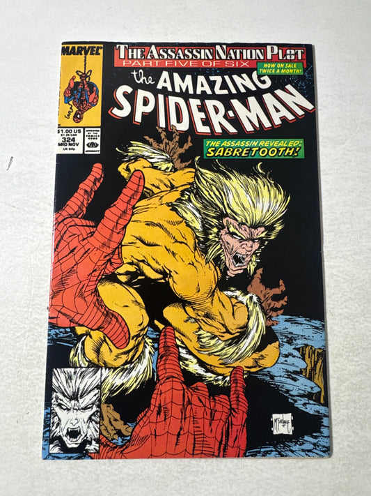 AMAZING SPIDER-MAN #324 VF/NM Todd McFarlane Cover
