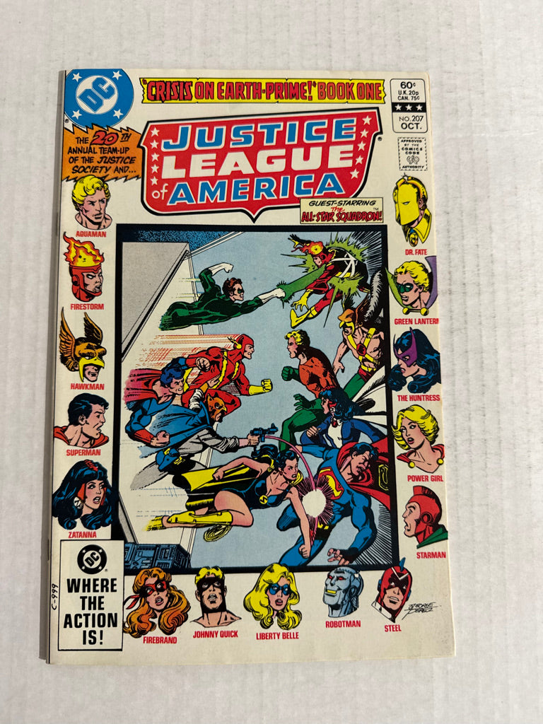 JUSTICE LEAGUE OF AMERICA #207 NM George Perez Cover