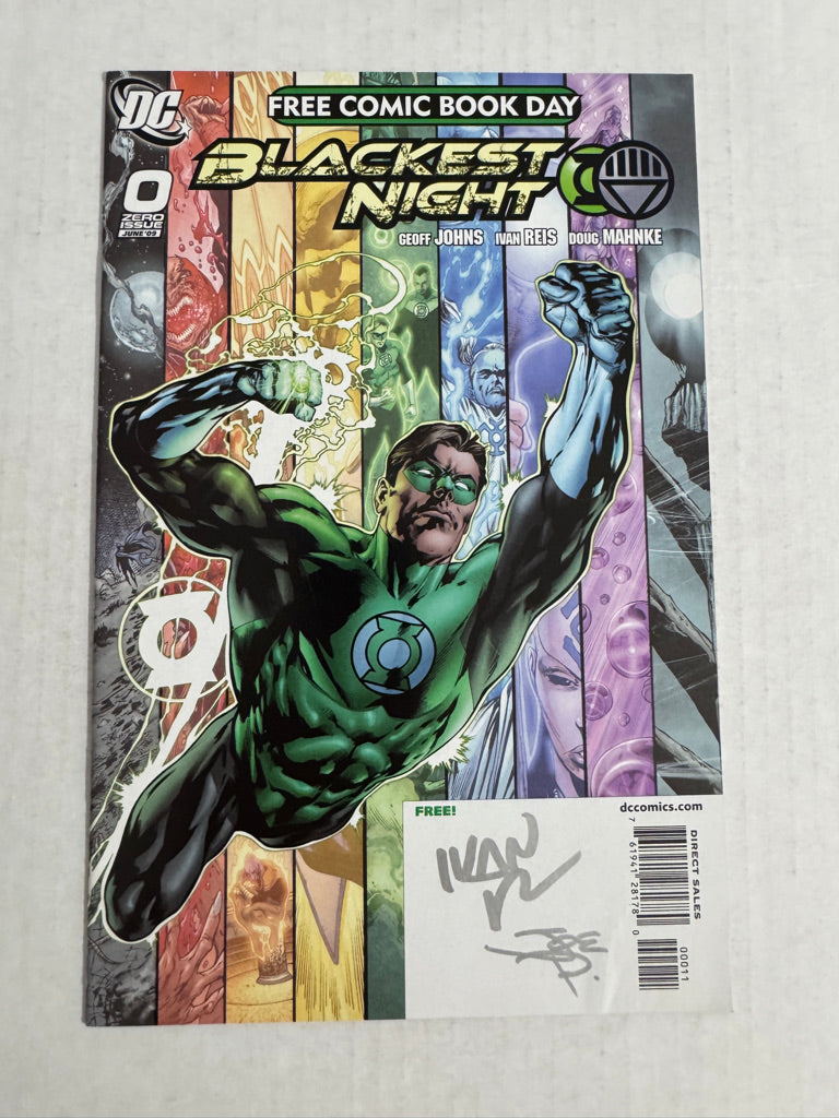 BLACKEST NIGHT #0 NM SIGNED 2x Ivan Reis & Joe Prado