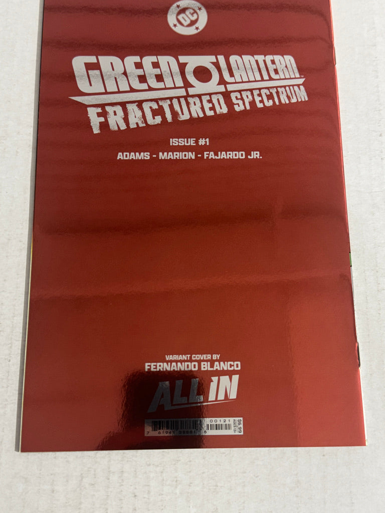 GREEN LANTERN FRACTURED SPECTRUM #1 NM Virgin Foil Variant