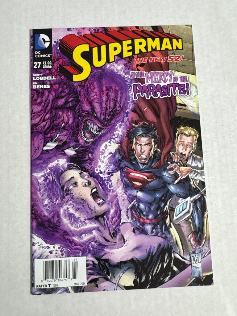 SUPERMAN #27 Vol 3 NM- Ken Lashley Cover NEWSSTAND