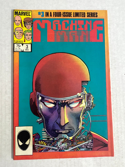 MACHINE MAN #3 Vol 2 VF/NM Barry Windsor-Smith Cover