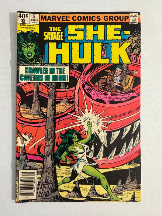 SAVAGE SHE-HULK #5 FN-  NEWSSTAND