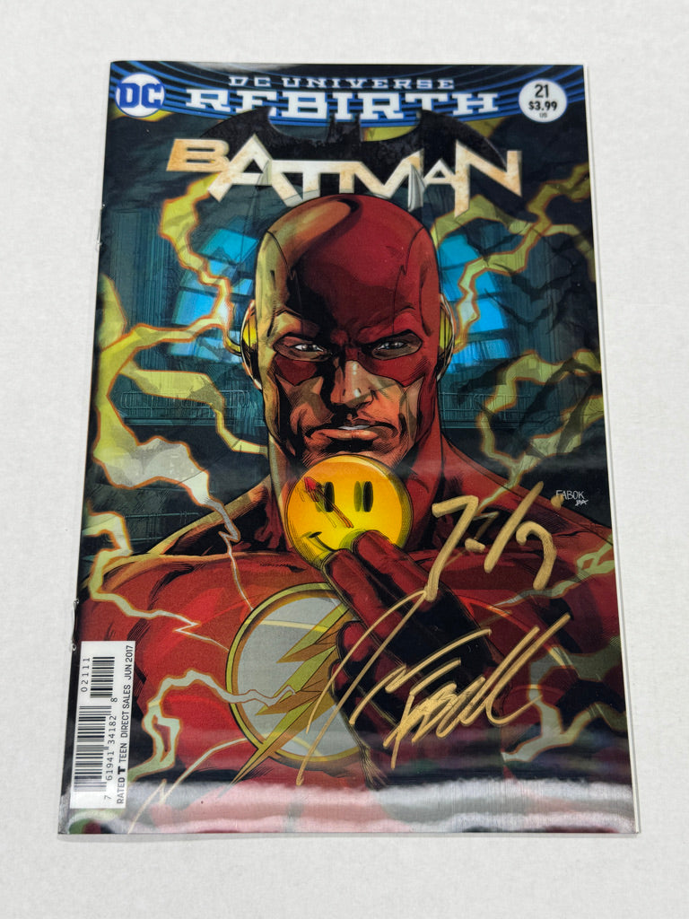 BATMAN #21 Vol 3 NM Lenticular Cover SIGNED by Tom King & Jason Fabok