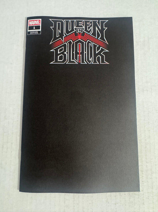 QUEEN IN BLACK #1 NM Black Blank Blind Bag Variant