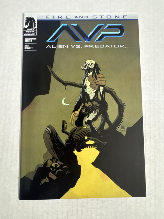 AVP ALIEN VS PREDATOR Fire And Stone #1 VF/NM Mike Mignola Variant
