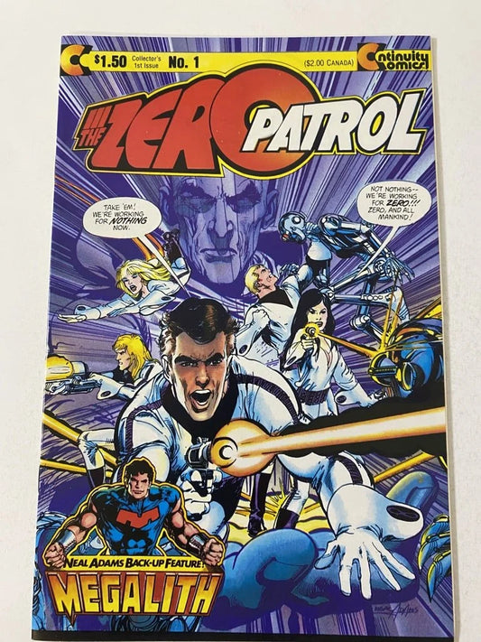 THE ZERO PATROL #1 VF NEWSSTAND Neal Adams Cover