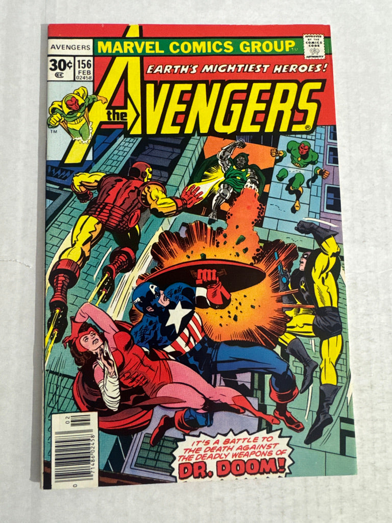 AVENGERS #156 VF/NM Jack Kirby Cover