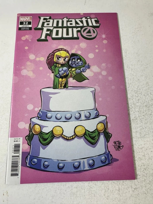 FANTASTIC FOUR #32 Vol 6 NM Skottie Young Variant