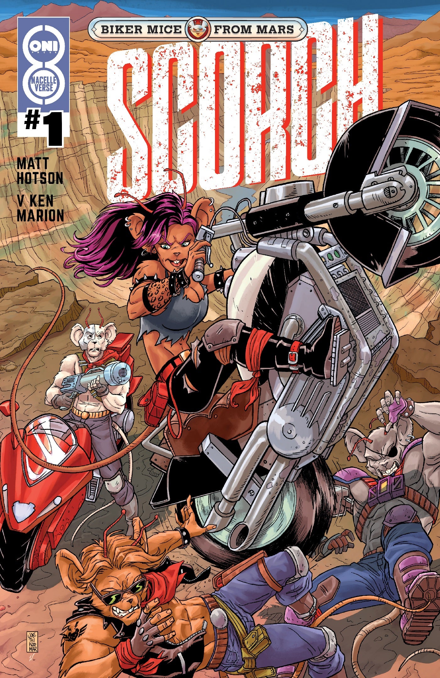PRE-SALE: BIKER MICE FROM MARS SCORCH #1 CVR C AJ JOTHIKUMAR VAR