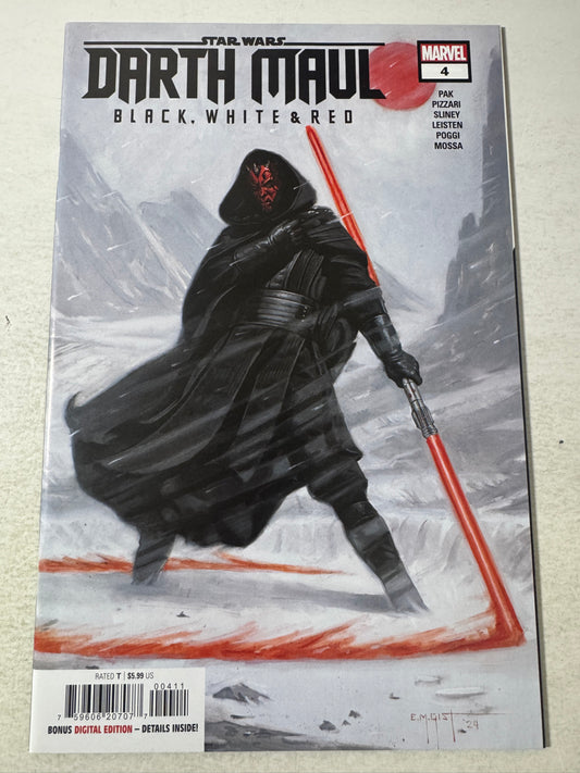 STAR WARS DARTH MAUL Black White & Red #4 NM EM Gist Cover