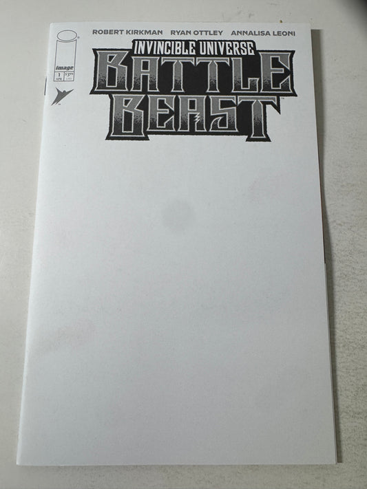 Invincible Universe BATTLE BEAST #1 NM Blank Variant