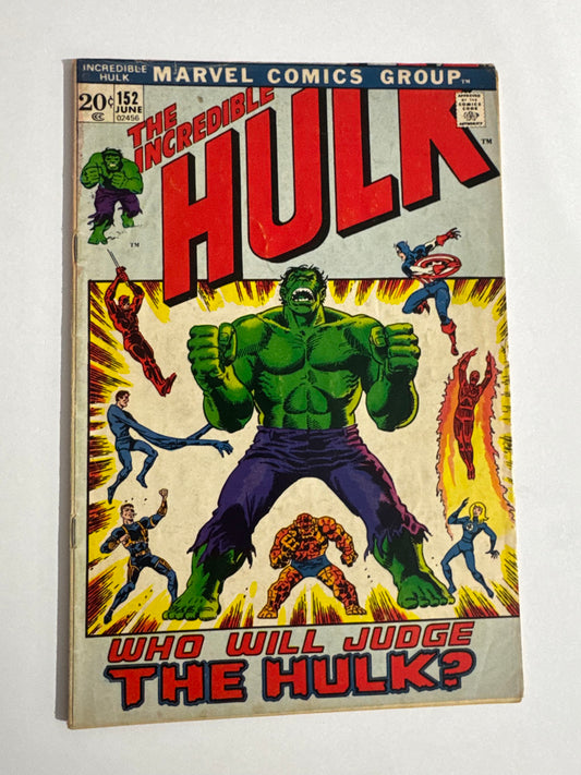 INCREDIBLE HULK #152 VG+