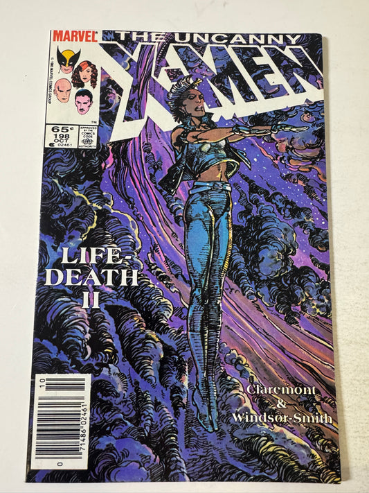 UNCANNY X-MEN #198 FN+ Barry Windsor-Smith Cover  NEWSSTAND