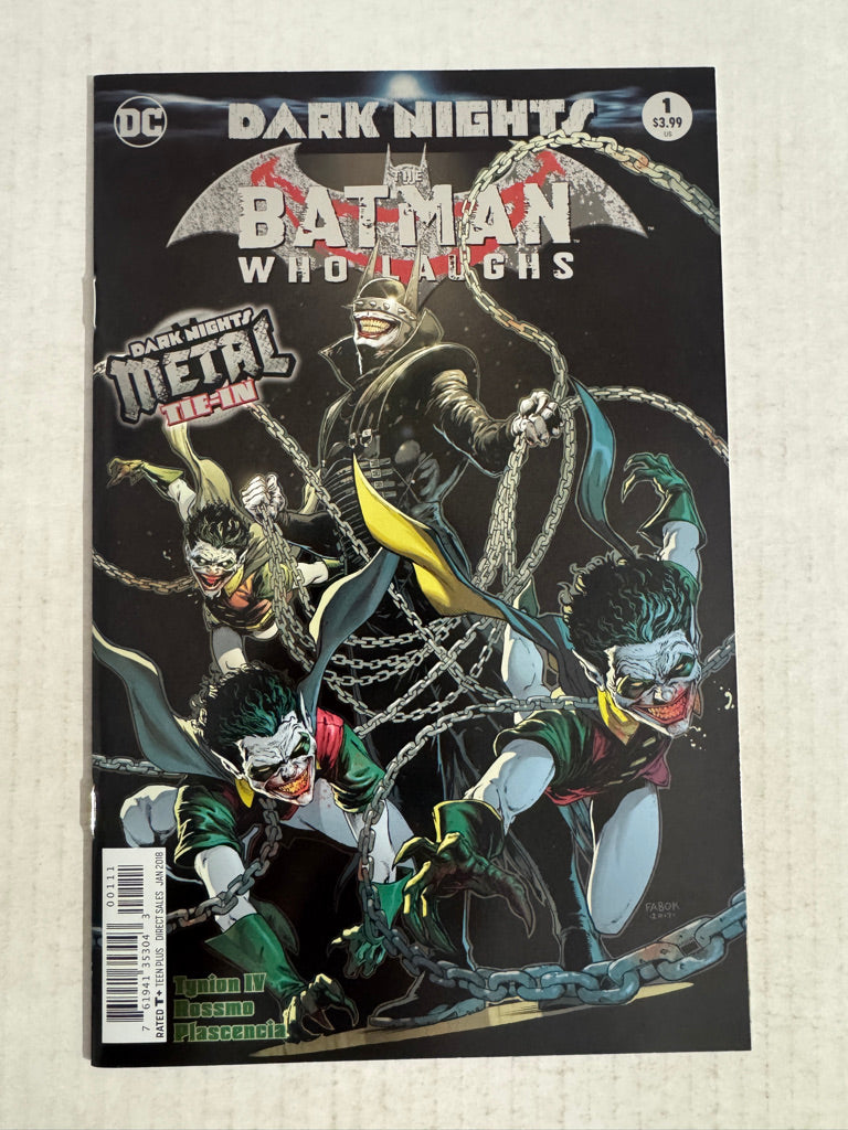 DARK KNIGHTS THE BATMAN WHO LAUGHS #1 NM Jason Fabok Foil Cover