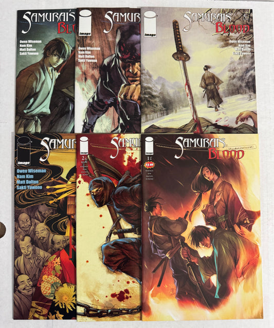 SAMURAI'S BLOOD #1-6 Jo Chen Covers SET