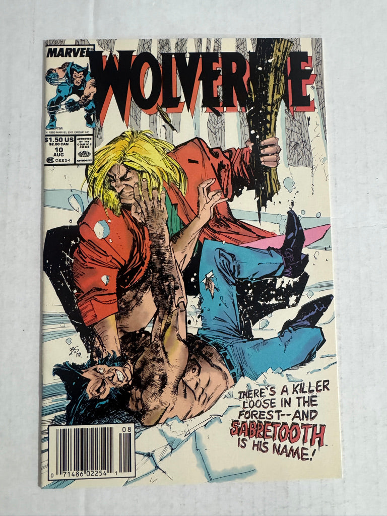 WOLVERINE #10 NM Bill Sienkiewicz Cover NEWSSTAND