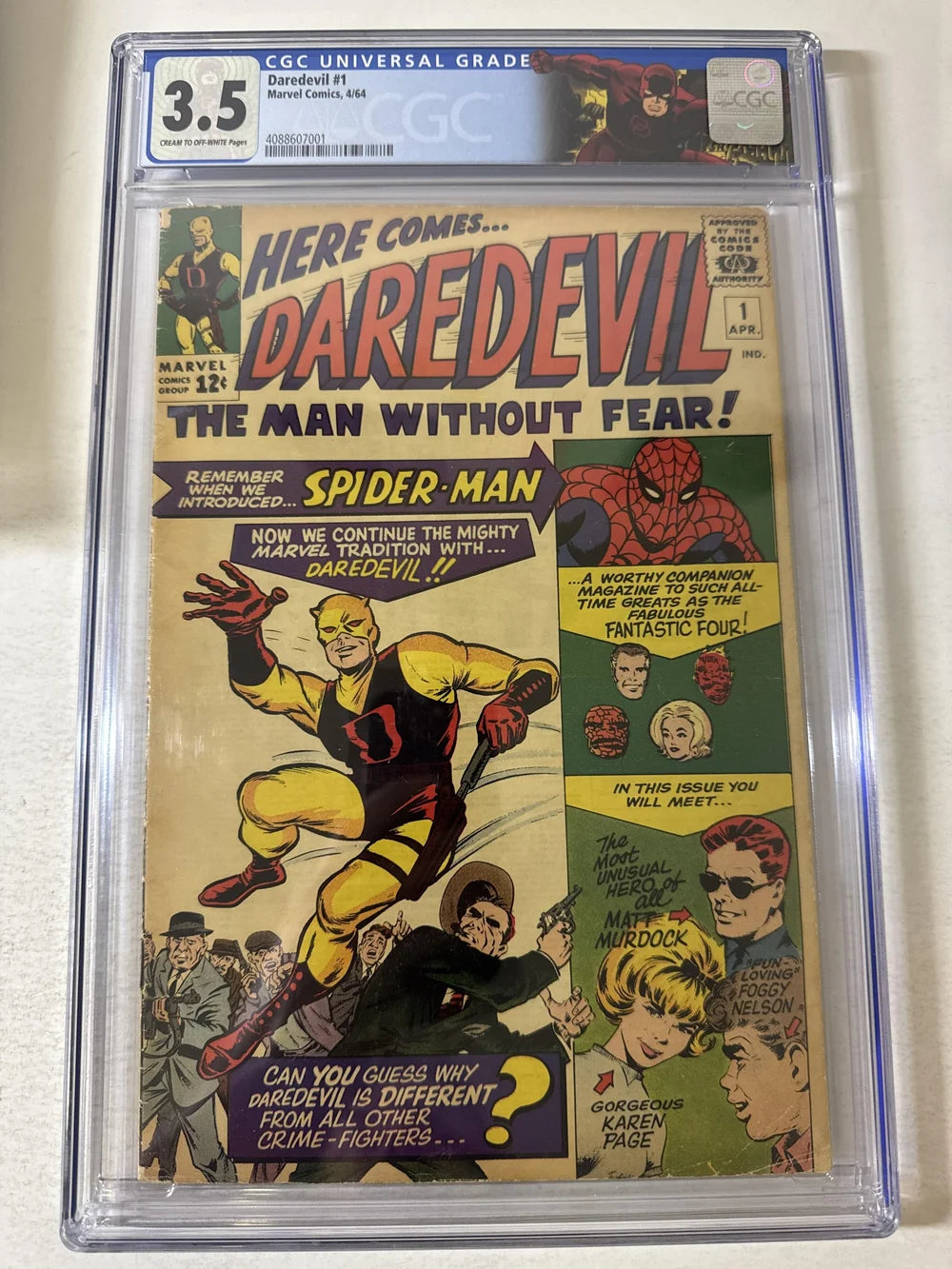 DAREDEVIL #1 CGC 3.5 1ST APPEARANCE