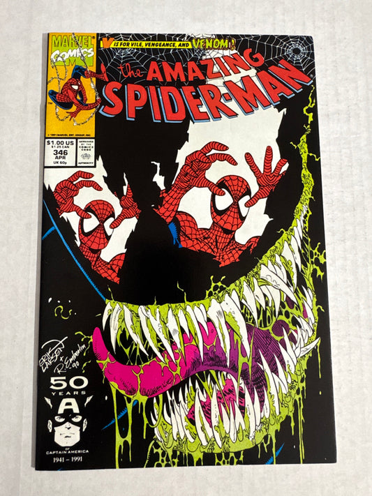 AMAZING SPIDER-MAN #346 NM- Erik Larsen Cover