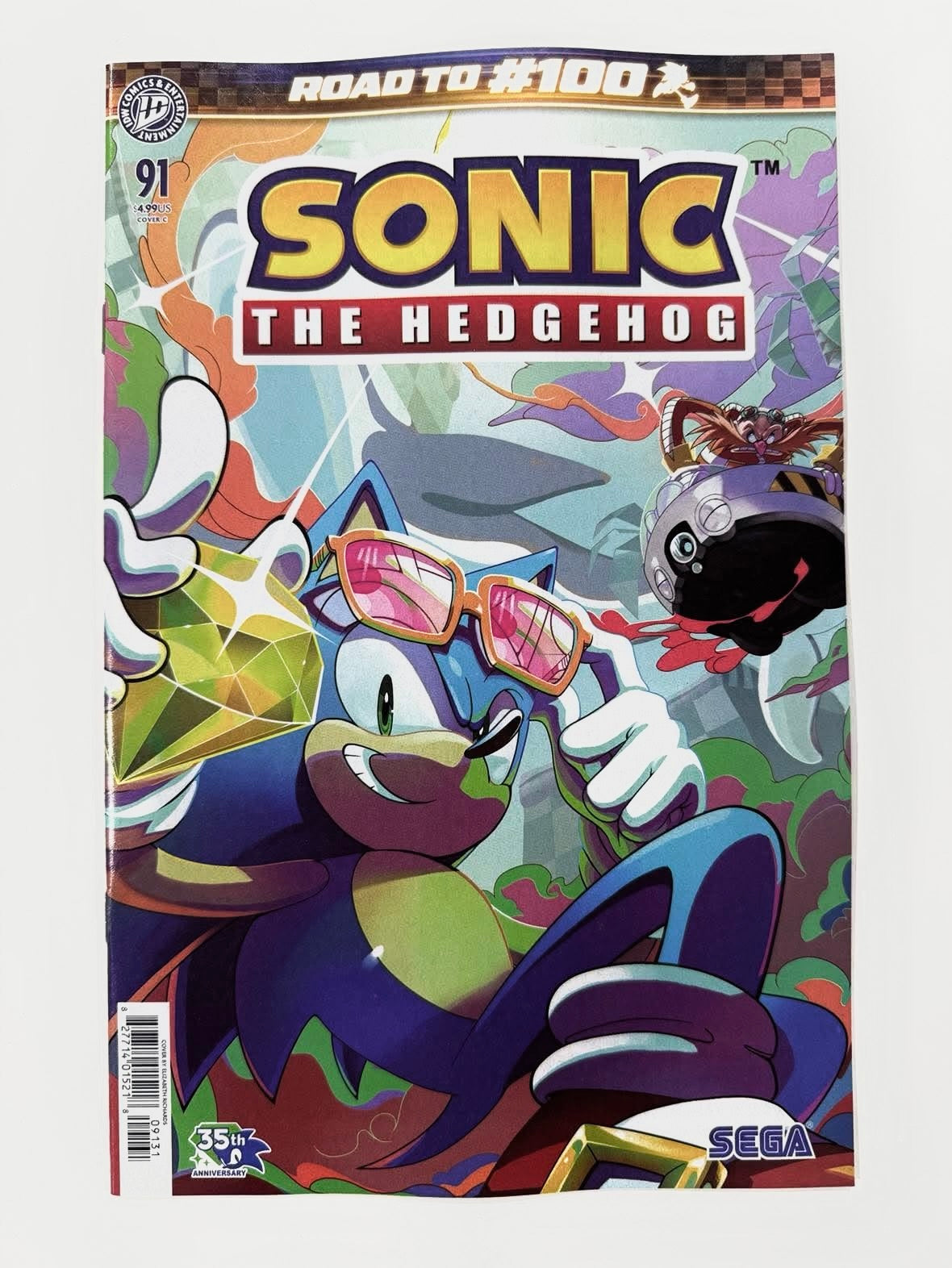 SONIC THE HEDGEHOG #91 NM Cover C Elizabeth Richards Variant