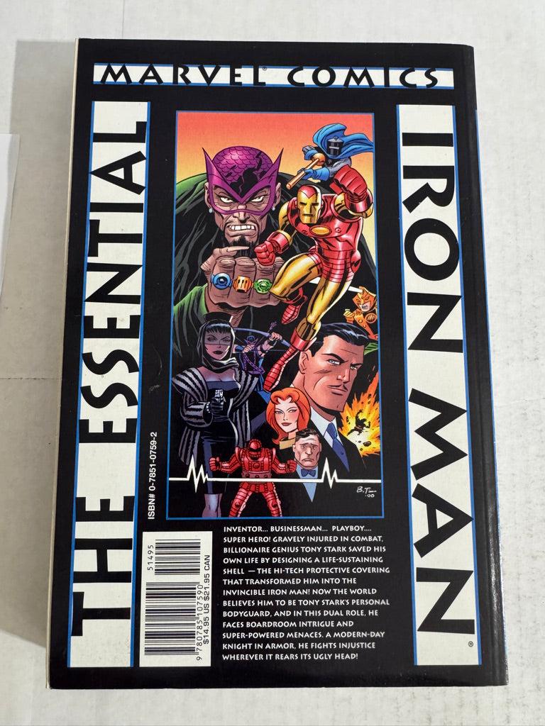 MARVEL COMICS THE ESSENTIAL IRON MAN  Vol 1 TPB VF/NM Bruce Timm Cover OOP