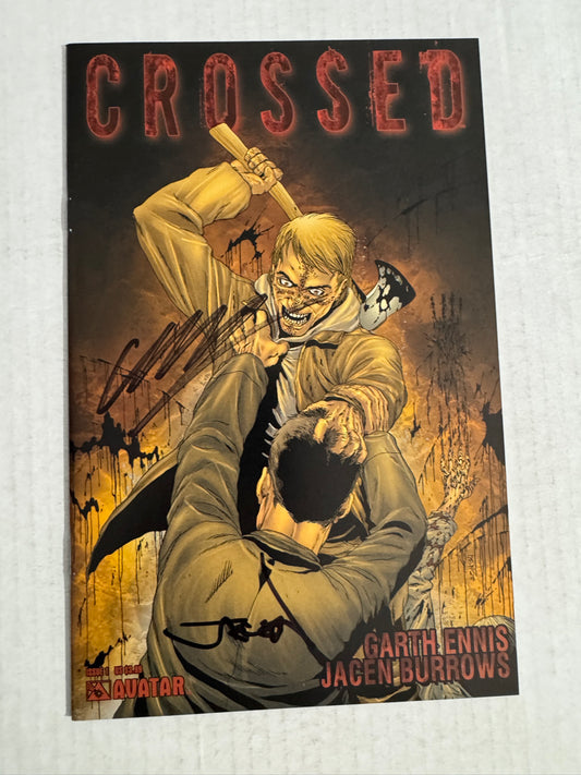 CROSSED #1 NM Jacen Burrows Cover SIGNED 2x