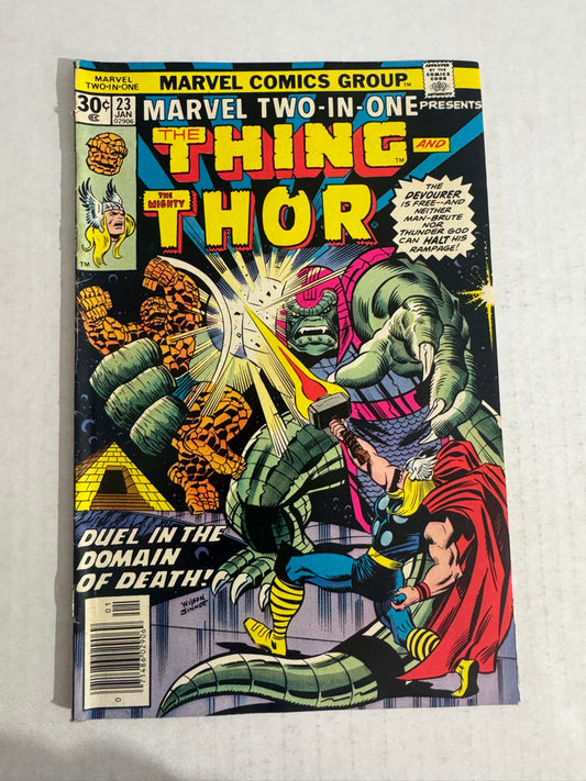 MARVEL TWO-IN-ONE #23 VG-