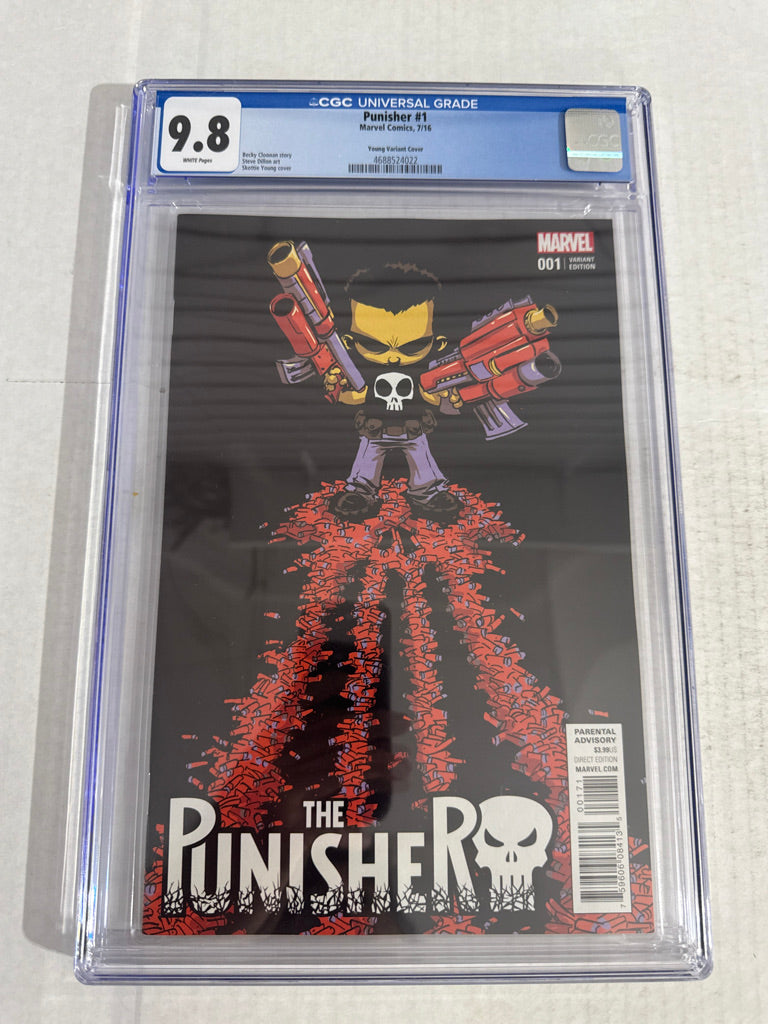 PUNISHER #1 9.8 CGC Skottie Young Variant
