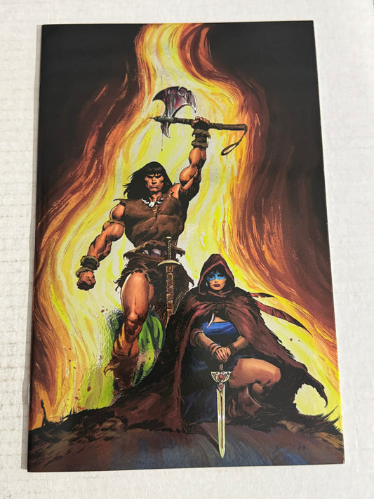 CONAN THE BARBARIAN #2 NM De La Torre Virgin Foil Variant