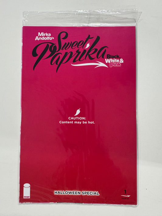 MIRKA ANDOLFO'S SWEET PAPRIKA - BLACK, WHITE & PINK: HALLOWEEN SPECIAL #1 NM Cover F Mirka Andolfo Hot NSFW Polybagged Variant