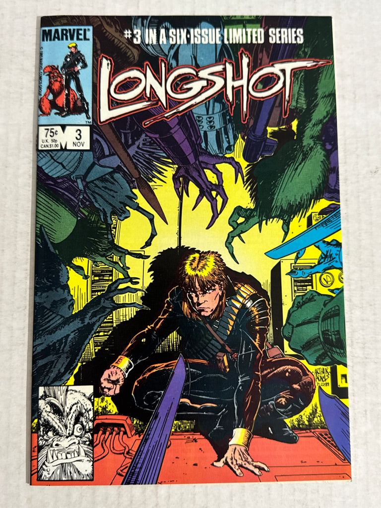 LONGSHOT #3 NM Arthur Adams Cover 1ST APPEARANCE