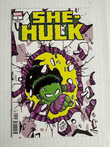 SHE-HULK #1 Vol 4 NM Skottie Young Variant