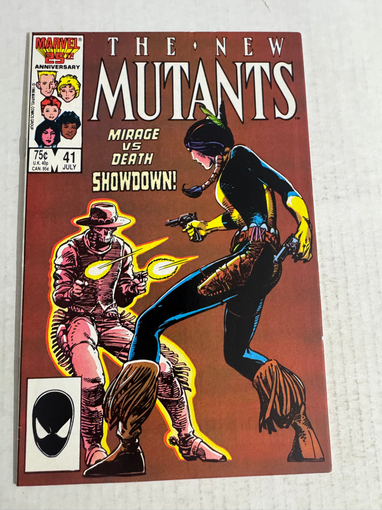 NEW MUTANTS #41 VF- Barry Windsor-Smith Cover