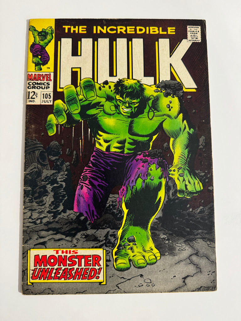 INCREDIBLE HULK #105 VG/FN 1ST APPEARANCE