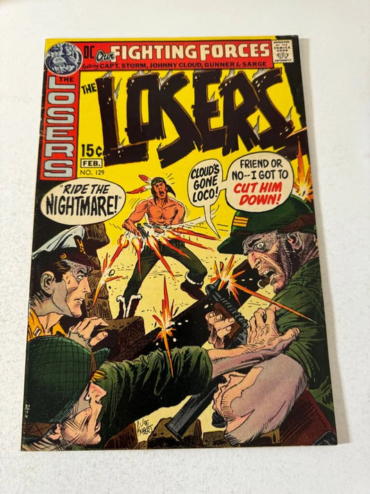 OUR FIGHTING FORCES #129 FN+ Joe Kubert Cover