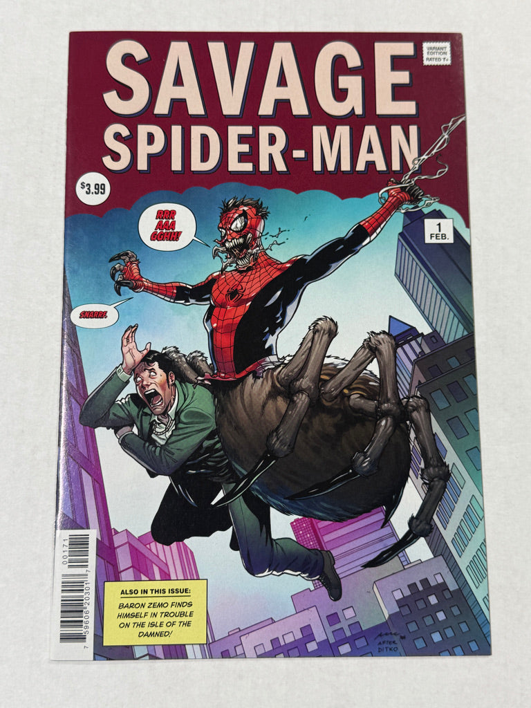 SAVAGE SPIDER-MAN #1  NM Pere Perez Amazing Fantasy 15 Homage Variant