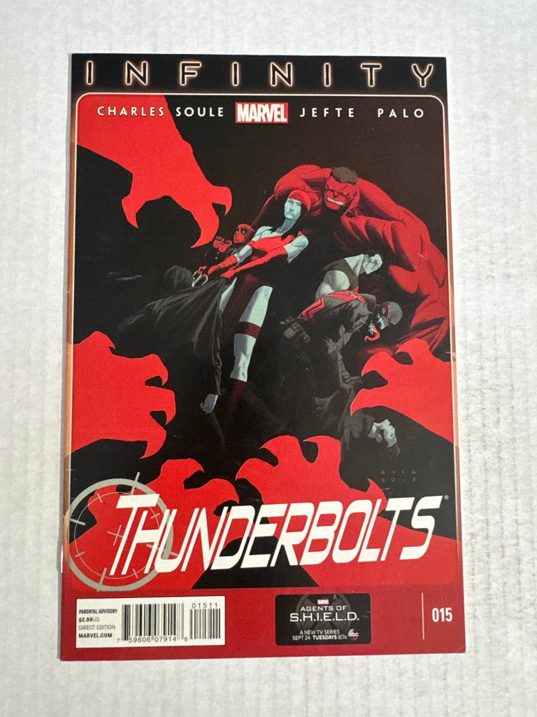 THUNDERBOLTS #15 Vol 2 VF Tedesco Cover